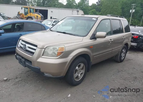 2006 Honda Pilot Ex-L из США, поврежденный, VIN 5FNYF28536B008245
